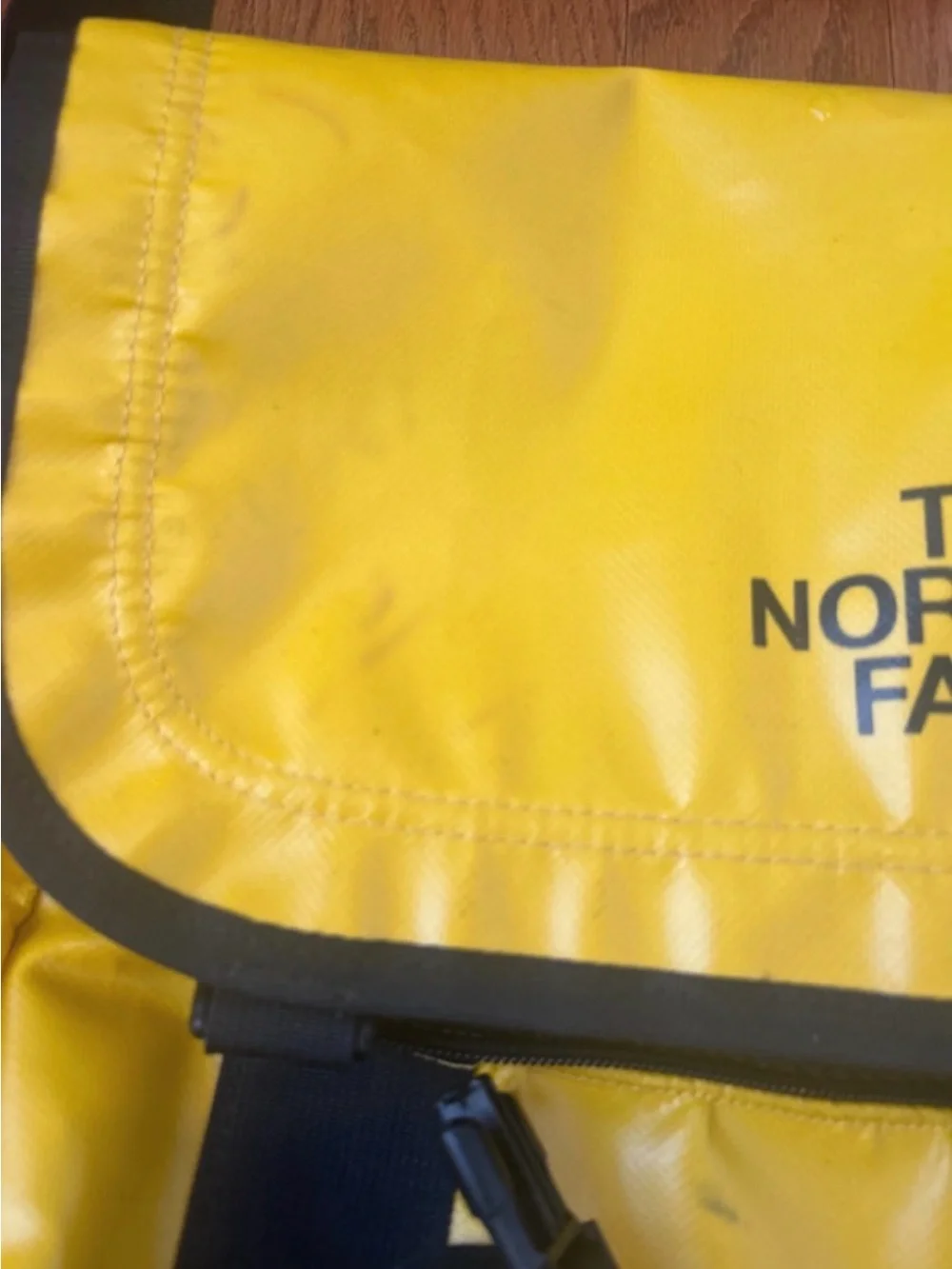 The North Face Yellow and Black Messenger Bag